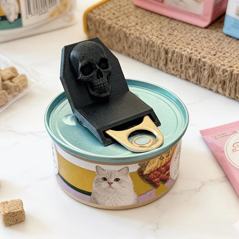 Kitchen Gadgets I Need - 고딕 해골 모양 병따개 미끄럼 방지