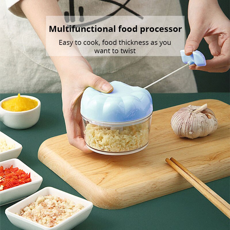 Kitchen Gadgets Blender - 1개 블루/핑크 수동 마늘 다지기 핸드