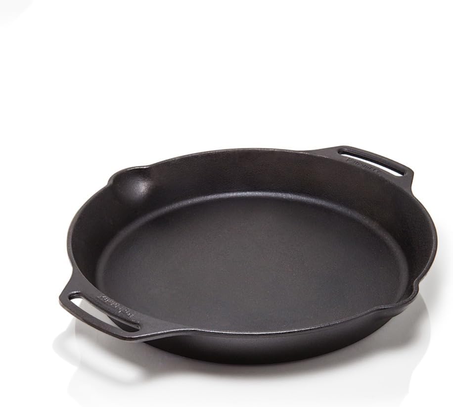 Cast Iron Skillet - 14인치 프리시즈닝 처리된 주철 프라이팬, 캠핑