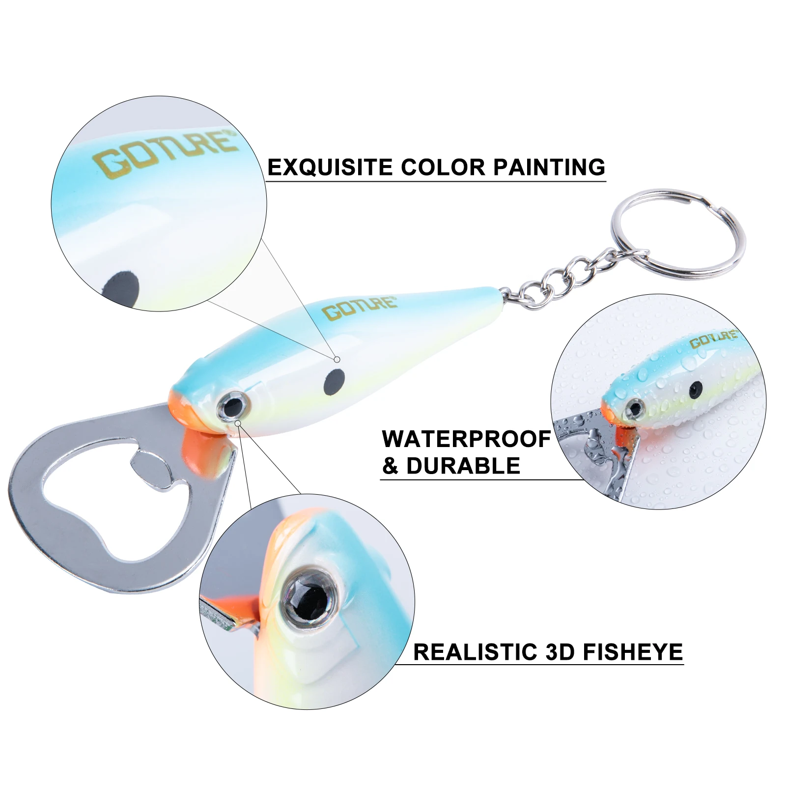 Goture 낚시 루어 병따개, 탄소강 물고기 패턴,  - Quirky Kitchen Gadgets 리뷰 및 가격