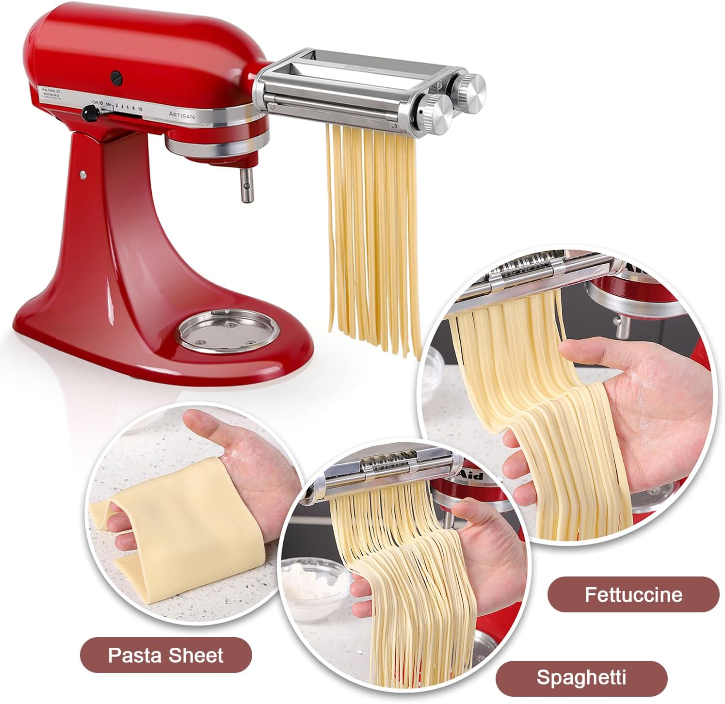 키친에이드 믹서 3-in-1 파스타 롤러 커터 부착물, - Kitchen Gadgets Machine 리뷰 및 가격