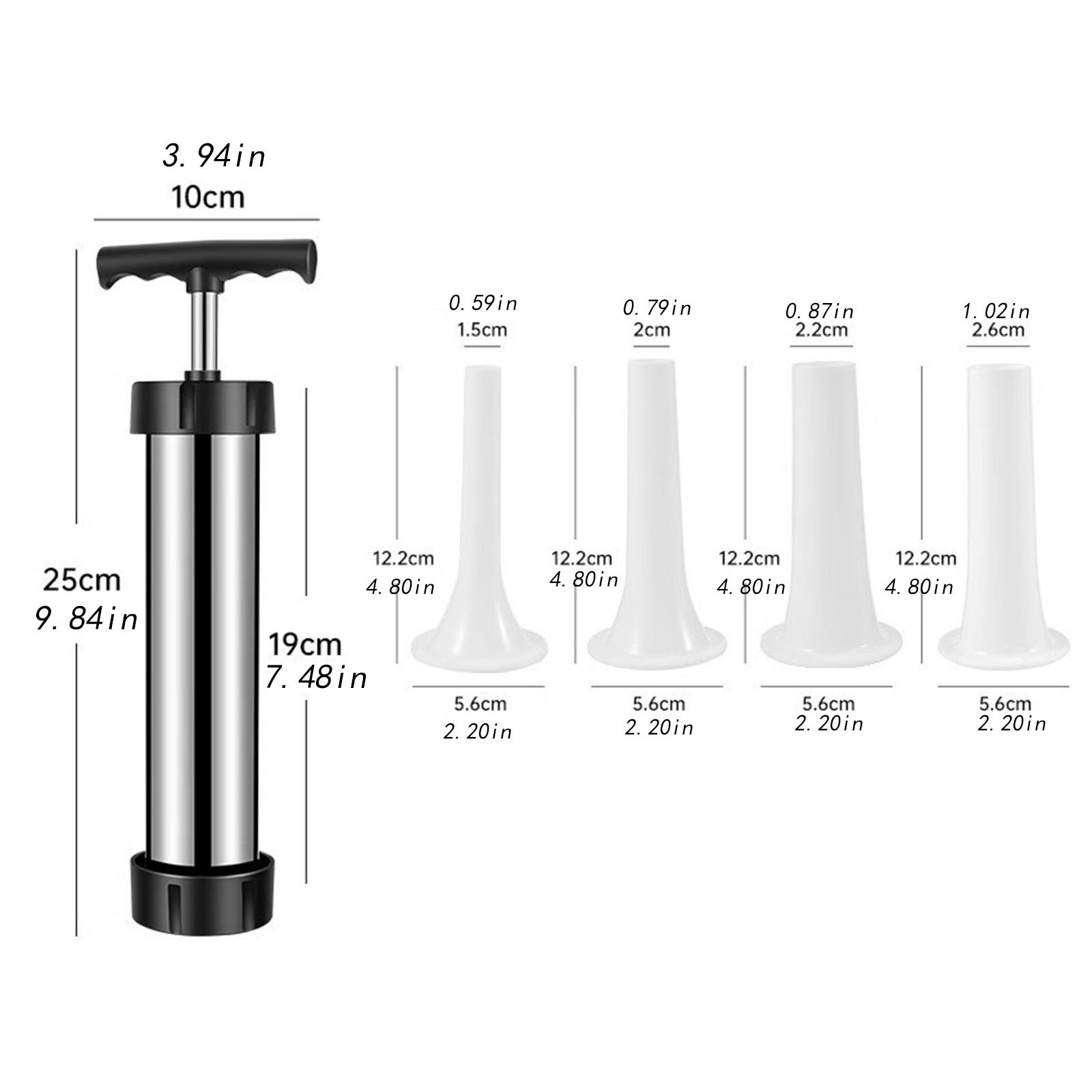 수동 소시지 제조기, 스테인리스 스틸, 세척 용이, 노 - Kitchen Gadgets Machine 리뷰 및 가격
