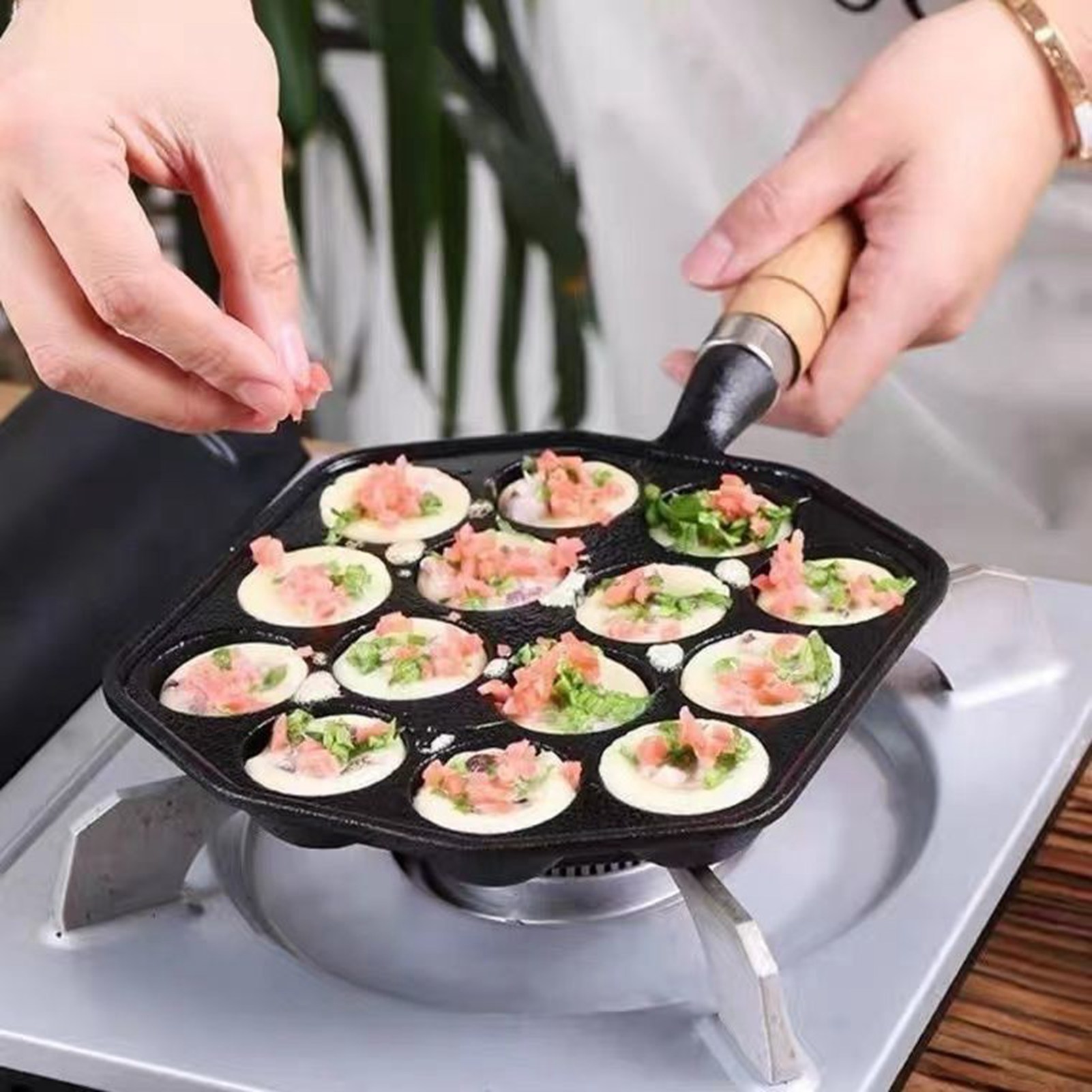 타코야키 팬 논 스틱 캐스트 다리미 문어 고기 볼 몰드 - Cast Iron Skillet 리뷰 및 가격