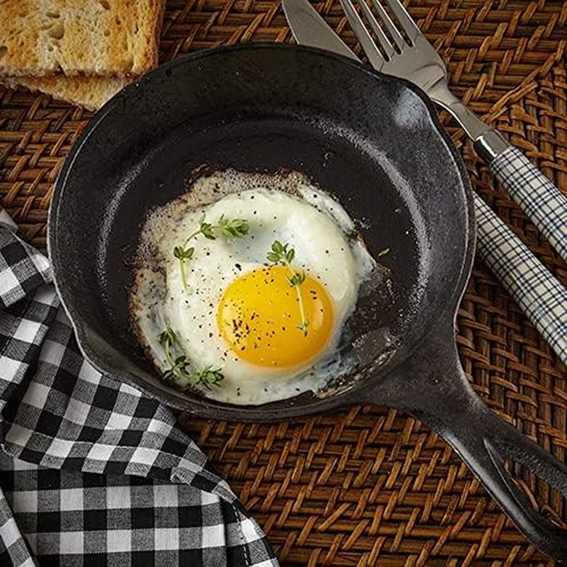 6인치 주철 프라이팬, 물빠짐 방지 기능이 있는 프라이 - Cast Iron Skillet 리뷰 및 가격