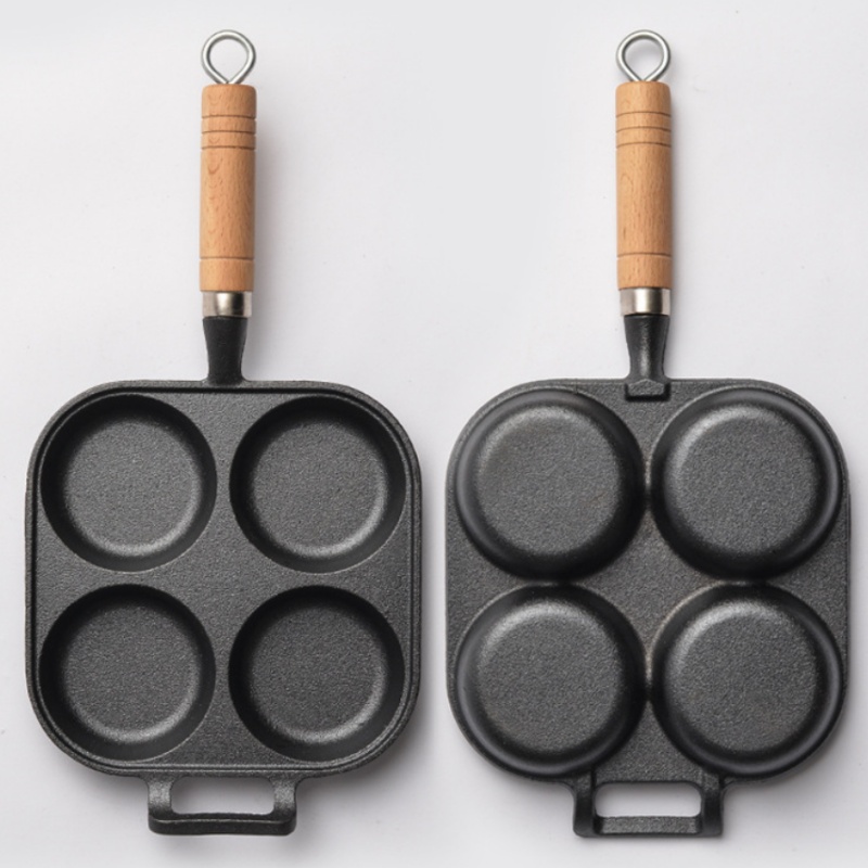 저스틴라우 2/4홀 주철 오믈렛 팬 가정용 논스틱 평평 - Cast Iron Skillet 리뷰 및 가격