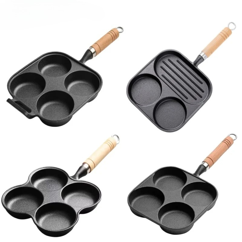 저스틴라우 2/4홀 주철 오믈렛 팬 가정용 논스틱 평평 - Cast Iron Skillet 리뷰 및 가격