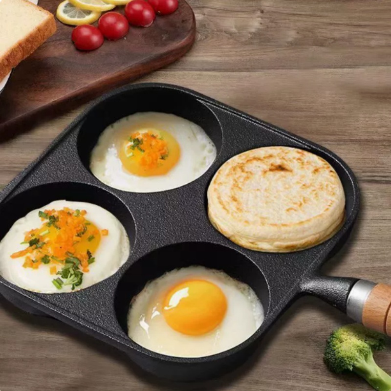 저스틴라우 2/4홀 주철 오믈렛 팬 가정용 논스틱 평평 - Cast Iron Skillet 리뷰 및 가격