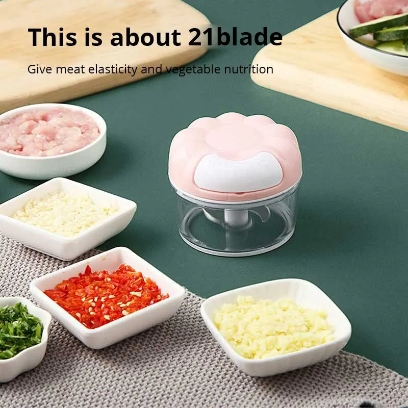 1개 블루/핑크 수동 마늘 다지기 핸드 풀 주방용 가정 - Kitchen Gadgets Blender 리뷰 및 가격
