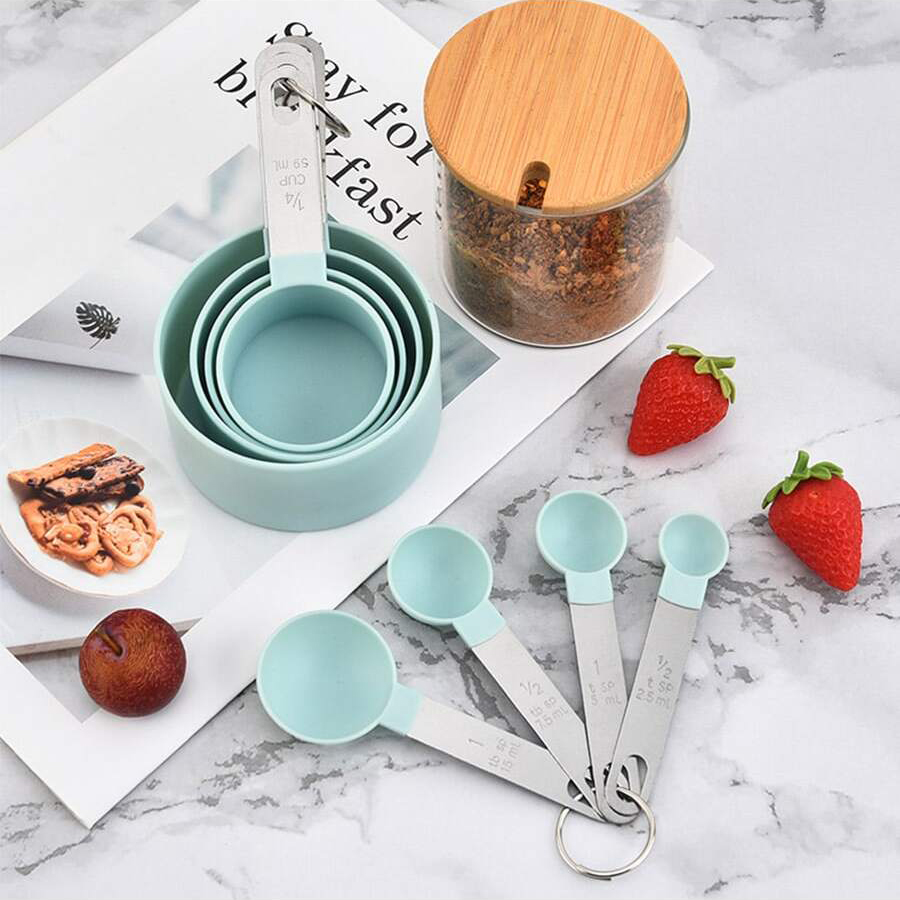 4PCS/8PCS 플라스틱 측정 컵 스푼 세트 스테인레 - Quirky Kitchen Gadgets 리뷰 및 가격