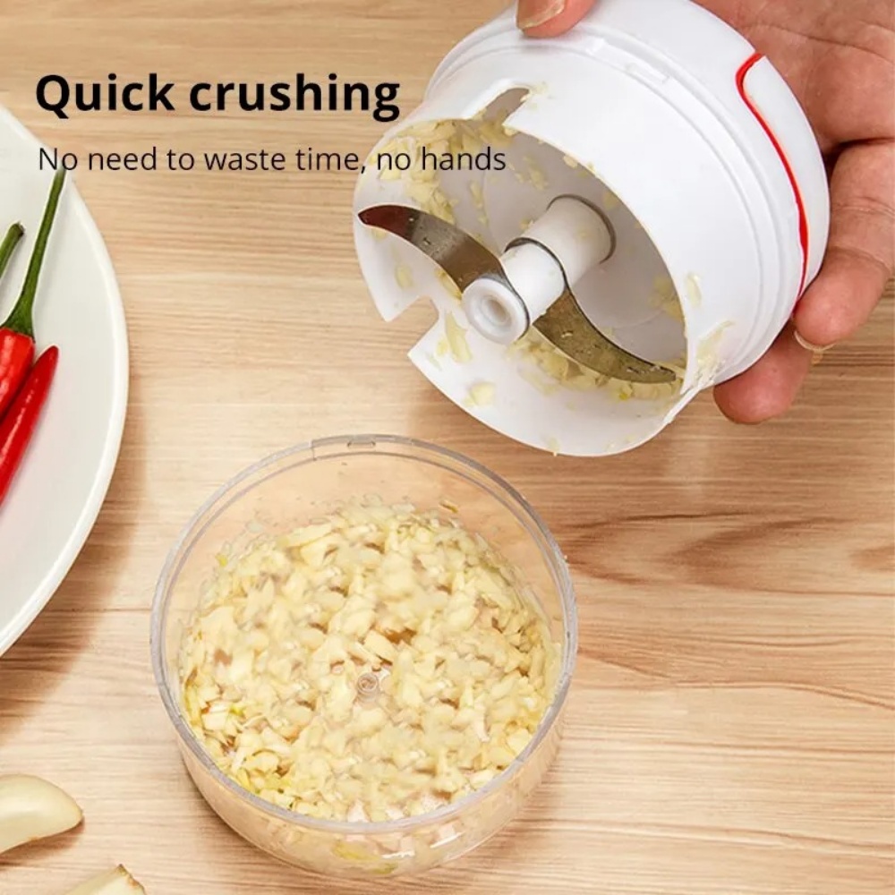 수동 마늘 다지기, 주방용 손으로 당기는 마늘 분쇄기, - Kitchen Gadgets Blender 리뷰 및 가격